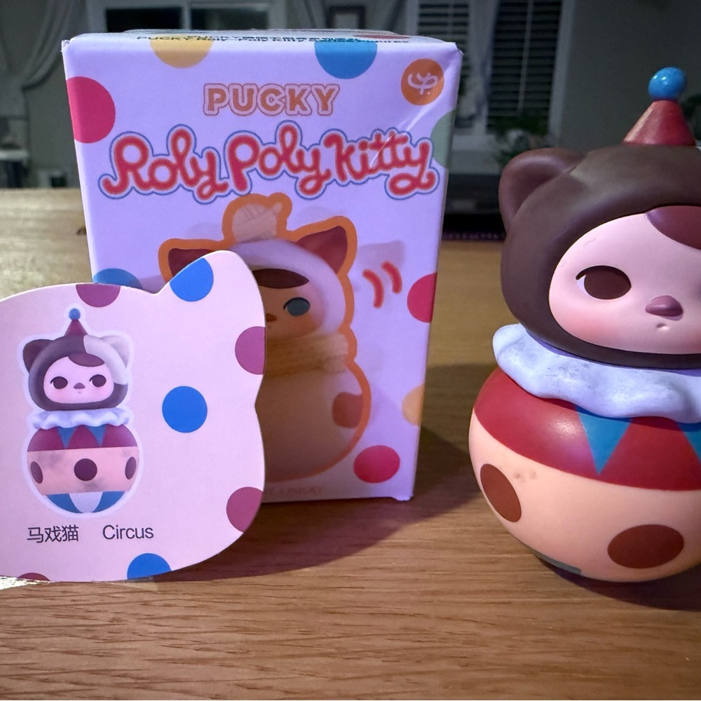 Pucky Roly Poly Kitty Figurine